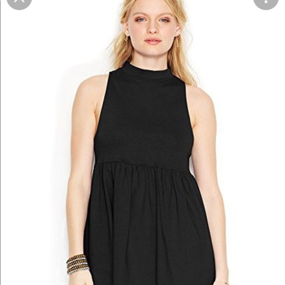 Free People mock neck peplum tank - Picture 2 of 7